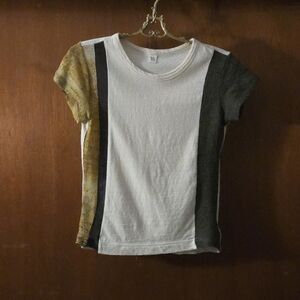 Y's Yohji Yamamoto Patchwork Paneled Tee
